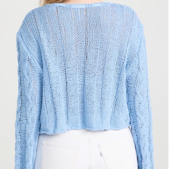 Free People Robyn Cardi - Blue Bell Blue Size Large NEW WITH TAGS! - Picture 2 of 5